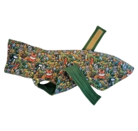 W1 Jas Forest animal green maximale ruglengte 46 cm (bolle rug/windhond)