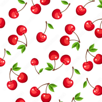 Alle stof op voorraad Cherries voor maat W1 of W2