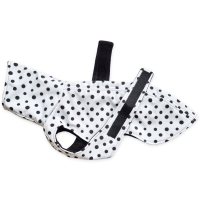 IG2 Polkadot White maximale ruglengte 42 cm (bolle rug/windhond)