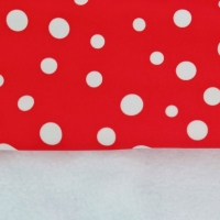 W2 Polkadot Red maximale ruglengte 50cm (bolle rug/windhond)