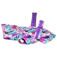 W2 Abstract Pink maximale ruglengte 50cm (bolle rug/windhond)