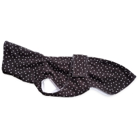 W4 Polkadot Black maximale ruglengte 58cm (bolle rug/windhond)