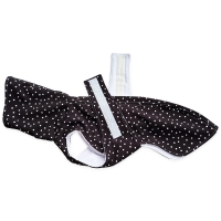 W4 Polkadot Black maximale ruglengte 58cm (bolle rug/windhond)