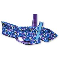 W5 Abstract Blue maximale ruglengte 64cm (bolle rug/windhond)