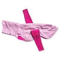 W GH1 Pink Polkadot maximale ruglengte 68cm (bolle rug/windhond)