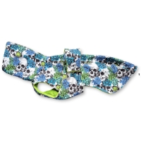 W GH1 Green Blue Skull maximale ruglengte 68cm (bolle rug/windhond)