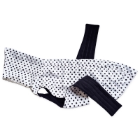 W GH2 Polkadot White maximale ruglengte 68cm (bolle rug/windhond)