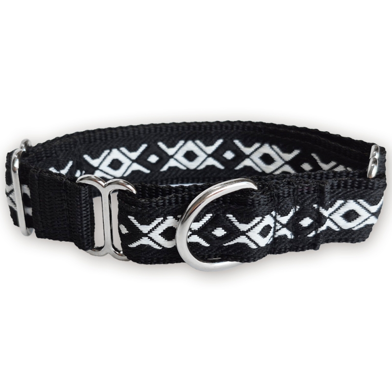 Martingale halsband - Black Diamond - 2,5 cm Martingale halsband - Black Diamond - 2,5 cm
