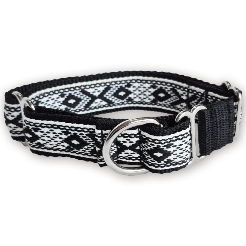 Martingale halsband - Monochrome - 2,5 cm Martingale halsband - Monochrome - 2,5 cm