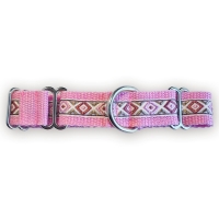 Martingale halsband - Mosaic Pink - 2 of 2,5 cm