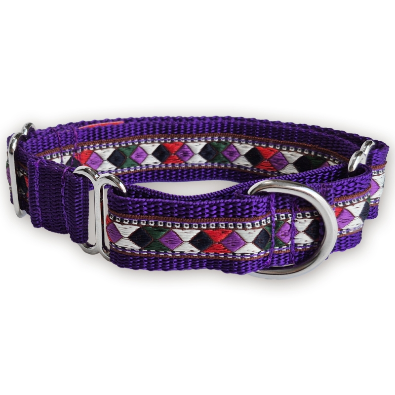 Martingale halsband - Harlequin - 2,5 cm Martingale halsband - Harlequin - 2,5 cm