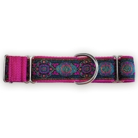 Martingale halsband - Medina Jewel Magenta - 4 cm