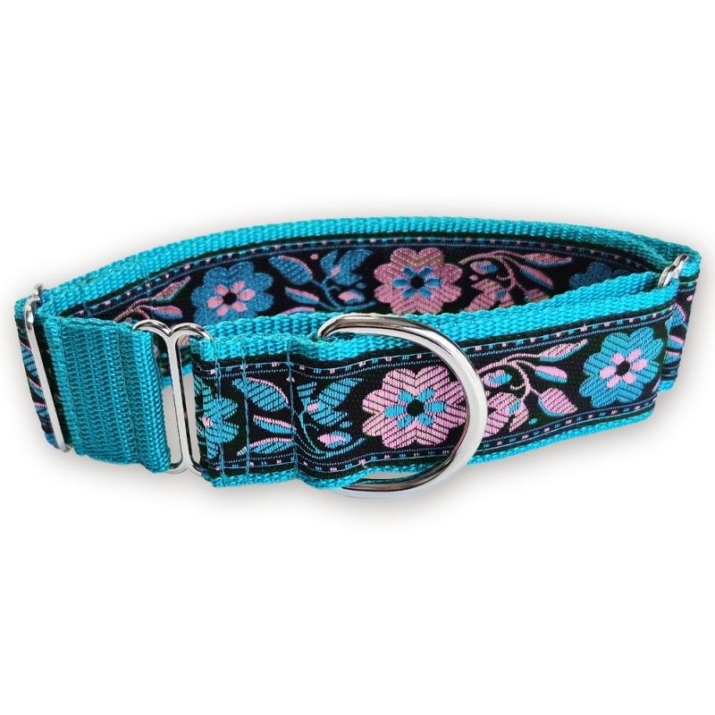 Martingale halsband - Botanical Blush - 4 cm Martingale halsband - Botanical Blush - 4 cm