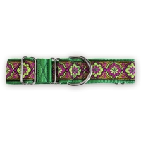 Martingale halsband - Electric Bloom - 4 cm