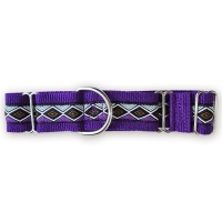 Martingale halsband - Graphic Violet - 4 cm