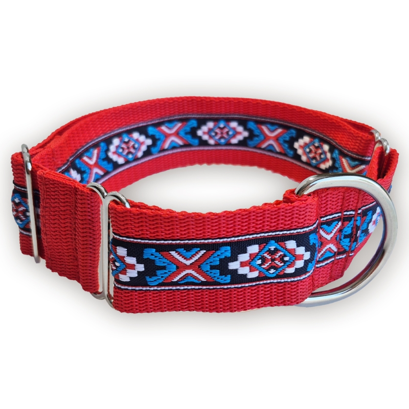 Martingale halsband - Canyon Navy - Red - 4 cm Martingale halsband - Canyon Navy - Red - 4 cm