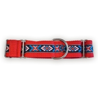 Martingale halsband - Canyon Navy - Red - 4 cm