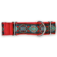 Martingale halsband - Medina Jewel - Red - 4 cm