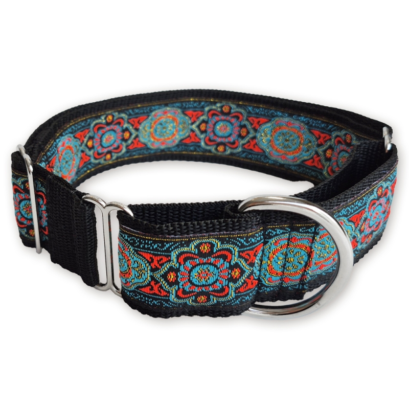 Martingale halsband - Medina Jewel - Black - 4 cm Martingale halsband - Medina Jewel - Black - 4 cm