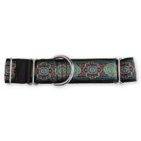 Martingale halsband - Medina Jewel - Black - 4 cm