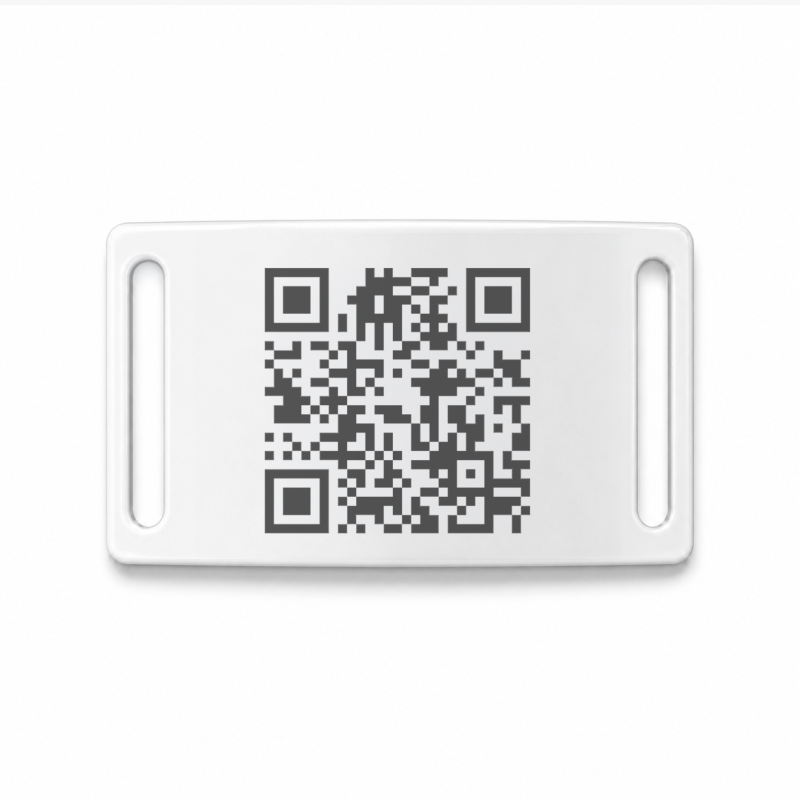 QR-innaaipenning voor halsband of tuigje QR-innaaipenning voor halsband of tuigje