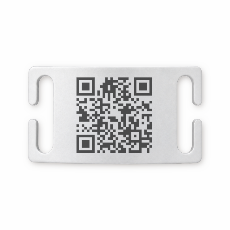 QR-schuifpenning voor halsband of tuigje QR-schuifpenning voor halsband of tuigje
