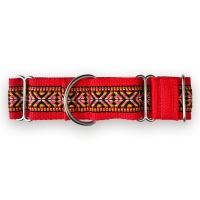 Martingale halsband - Festival Red - 4 cm